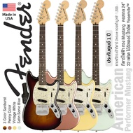 Fender American Performer Mustang กีตาร์ไฟฟ้า 22 เฟรต ทรง Mustang ไม้อัลเดอร์ ปิ๊กอัพ Yosemite+ แถมฟรีกระเป๋า Deluxe -- Made in USA / ประกันศูนย์ 1 ปี -- Satin Sonic Blue
