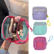 Portable Mesh Pouch Cosmetic Mesh Wallet Multipurpose Mesh Wallet Small Storage Pouch Mesh Wallet