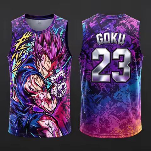 2026 New Dragon.Ball Vegeta Vest NO.23 24 77 11 45 1 2 34 Anime Adult Men's 3D Printed Special Baske