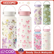 MODOFO 1000ML Insulated Tumbler Thermos Bottle Aesthetic Tumbler Botol Air Tahan Sejuk Aquaflask Tum