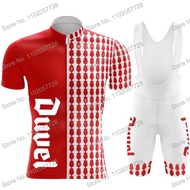 Duvel Beer Cycling Jersey Set Belgium Beer Cycling Clothing Summer Road Race Bike Shirts Suit Bicycl