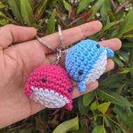 GANTUNGAN Amigurumi Whale| Knitted Doll | Keychain | Knitted Keychain| Whale Knitted Hanger