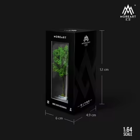 MoreArt 1:64 Simulation Resin Plant Tree Model Micro Scene Decoration Accessories Scene Shooting Pro
