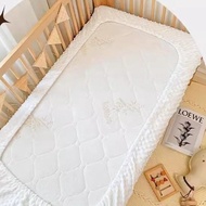 【MY】Baby Bedsheet Cot Bean Velvet Crib Fitted Sheet Baby Cot Mattress Cover Baby Bedsheet Baby Beddi
