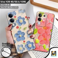 Latest Vivo Y29S & Y29 4G Case 2025 Floral Motif | SoftCase HP Vivo Y29S / Vivo Y29 4G / Vivo Y29 5G
