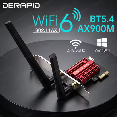 Fenvi Dual Band 2.4G 5G WiFi 6 AX900 PCIe X1 Wireless Adapter Bluetooth 5.4 Network Card for 802.11A