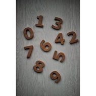 / Numbers Wooden Numbers Embossed numbers
