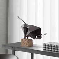 Rzone Creative Metal Abstract Bullfighting Home Decoration Minimalist Style Fashion High-End Designe