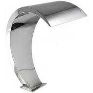 Fenteer Pool Waterfall Outlet Pool Spout Water Feature Nozzle Water Curtain Stainless Steel Panel Su