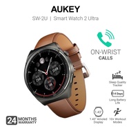 AUKEY SW-2U SmartWatch 2 Ultra w Bluetooth Calls, Long Battery Life, Health Monitor & Notifications 