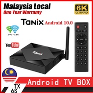 【Full Loaded Apps】TX6S Smart TV Box Android 10 4GB 64GB Support WIFI 2.4G/5G BT 4.0 HDMI USB 6K with Free IPTV App Allwinner H616 Quad Core H.265 4K Media Player Android Box