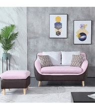 Global House Pulito โซฟา DVA BJT003 ผ้า สีเทา-ชมพู(ยกเว้นพื้นที่3จังหวัดชายแดนใต้และพื้นที่บนเกาะไม่