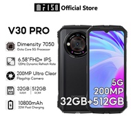 DOOGEE V30 PRO 5G 32GB+512GB  200MP Camera Dimensity 7050  6.58"FHD+ IPS 120hz  Waterdrop Screen Rug