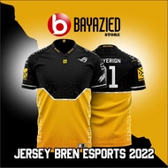 Bren Esports Jersey 2022 Short Sleeve Soft Drifit 2022 Bren Esports Jersey Kids Size 5 Years/9 Years/12 Years/S/M/L/XL/XXL for Boys Men