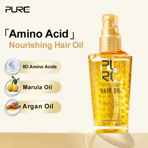 PURC Smoothing Hair Oil Shining Argan Oil Nourishing Soft Repair Damaged Frizz Hair Serum Scalp Trea