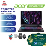 Acer Predator Helios NEO 16 PHN16-71-54A6 I5-13500HX/8GB DDR5 4800/512GB PCIE NVME G4 SSD/RTX4050/16"WUXGA IPS 165HZ/W11