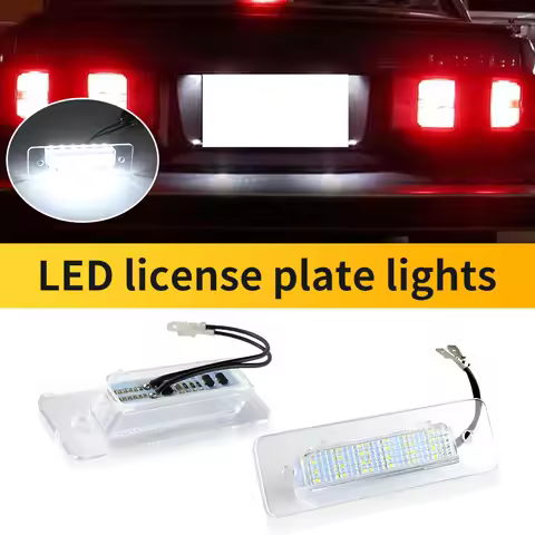2pcs Canbus LED License Number Plate Light White For BMW 3 5 6 7 Series E30 E28 E24 E26 Z1 OEM:63261