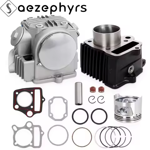 Motorcycle 70cc Big Bore Top Engine Rebuild Kit Cylinder Head Piston Gasket For Honda C70 CL70 CRF70