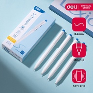 Deli Q116-BL Xtream Soft Grip Mini Tip Ballpoint Pen 0.7mm with Clip Blue 12pcs/box