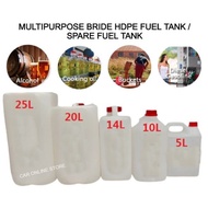 ALL NEW HDPE JERRY CAN 5L/ 10L/ 14L/ 20L/ 25L For Oil, Petrol, Diesel, Water Fuel Tank Container TON