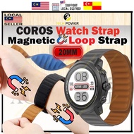 COROS Smart Watch Strap 20mm COROS Apex 2/Pace 2/Apex(42mm) Magnetic Loop Strap,Tali Jam Magnetik 20