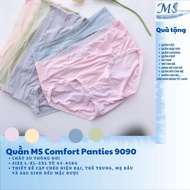 MS Mombaby cross-waist maternity underwear avoids touching incisions Q888/9090, breathable molded ru