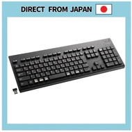 Elecom TK-WS03BMKBK Washable Wireless Keyboard, Bluetooth, Waterproof, IPX5 Compatible, Membrane, Fu