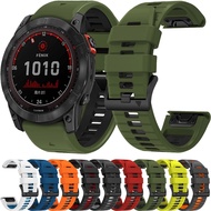 22/26mm Silicone Watch Band for Garmin Fenix 7 7x 6x 6 Pro 5x 5 Plus 945 935 Strap Quick Release two-tone Bracelet Wristband