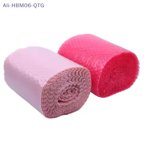 [New] 1 Roll 6M Pink Heart-Shaped Bubble Love Thickeneded Shockproof Fragile Protective Packaging Fi