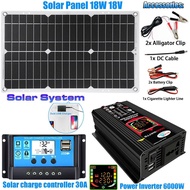 Solar Series Combined Inverter Controller18W Solar Panel12V Turn220V110V Intelligent Charging and Di