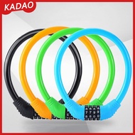 KADAO 4 Digital Cycle Bike Password Lock Bicycle Security Padlock Chain Lock Anti-Theft Anti-Cutting
