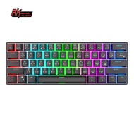 RK ROYAL KLUDGE RK61มินิคีย์บอร์ดเล่นเกมคีย์บอร์ดแบบกลไกแบบถอดเปลี่ยนได้ร้อนแบบพกพาได้61คีย์แป้นพิมพ