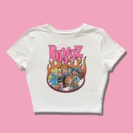 Baby Tee Bratz Ladies Dolls Y2k Style Crop Top Tee