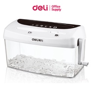 Deli 4 Liter Paper Shredder Hand-Cranked Document A4 Size Office Supplies