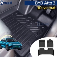 3D car mat BYD Atto 3 (2023-2028) 5 seat Car Mat car floor mat 3D foot mat carpet TPE rubber mat