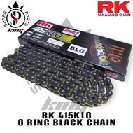 LIMITED EDITION  100% ORIGINAL RK 415KLO-132L O RING BLACK CHAIN RANTAI 415 132L TAKASAGO SPROCKET C