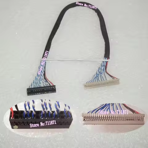 30P 30Pin LVDS 2ch 8bit DF14 Screen Cable D8 30 Pin DF14-30S-1.25 Screen Line Cord 30P DF14 30S 1.25