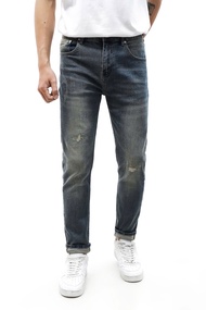 [HN] Quần Jean Dài Nam Xanh Rách ZR018 Zra Form Slim-Fit ôm nhẹ vải co giãn ống côn 15-18cm Hàng VNX