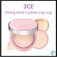 3CE Fitting Mesh Cushion 11g+11g Air Cushion Foundation Compact Pact Makeup Base Shades Make Up