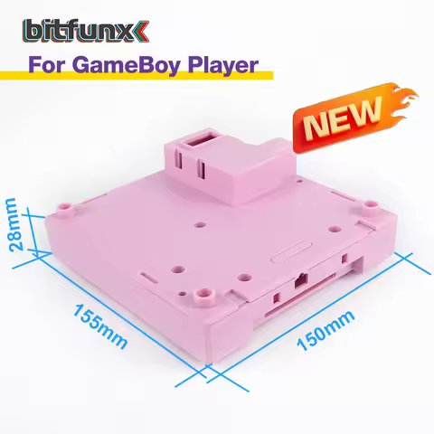 BitFunx GBP Shell Replacement Case For Gamecube Gameboy Player Shell DOL-017 Game Console