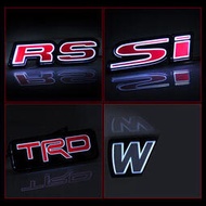 Honda本田Si/RS/typer紅標帶燈中網標4代5代 8代9代十代 喜美Civic Aord CRV運動裝飾標