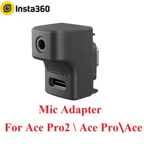 Insta360 Ace Pro2\Ace Pro\ Ace Mic Adapter For Insta 360 Ace Pro \ Ace Vlog Video Original Accessori
