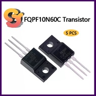 [Ready Stock Supply] 5PCS N Channel Field Effect Triode FQPF10N60C 9.5A/600V/0.73Ω/50W TO-220F Field