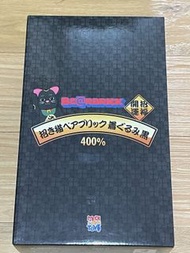 全新  bearbrick 400% 招財貓 毛 黑色款