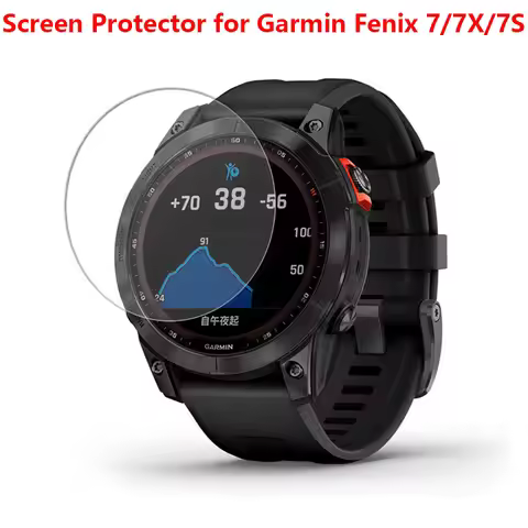 2pcs Screen Protector for Garmin Fenix 7 7X 7S Tempered Glass Screen Protector fit Fenix 7 Pro Serie