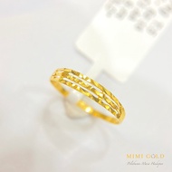Klcc Ring 3 Layer Bajet Gold 916