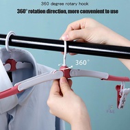 F&E 1 Pcs Colorful Travel Hangers Portable Foldable Clothes Hangers Travel Accessories Foldable Baby