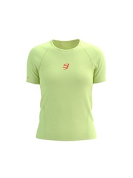 COMPRESSPORT เสื้อวิ่งเทรลแขนสั้น ผู้หญิง Trail Racing SS Tshirt Women เล่นกีฬา ผ้าบาง LIME สีเขียว