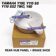 Y100 Y110 Y80 SS2 REAR BRAKE HUB PANEL SET HUB BREK COVER BELAKANG SPORT Y110SS SS110 SS TWO BREK HU