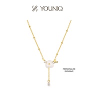 [New Arrival] YOUNIQ CAMY 18K Gold Titanium Necklace with Camellia Flower